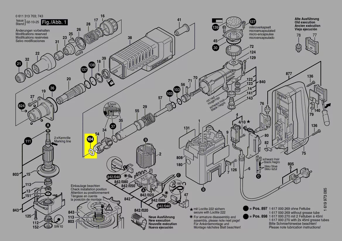 Joint torique réf. 1 610 210 093 Bosch